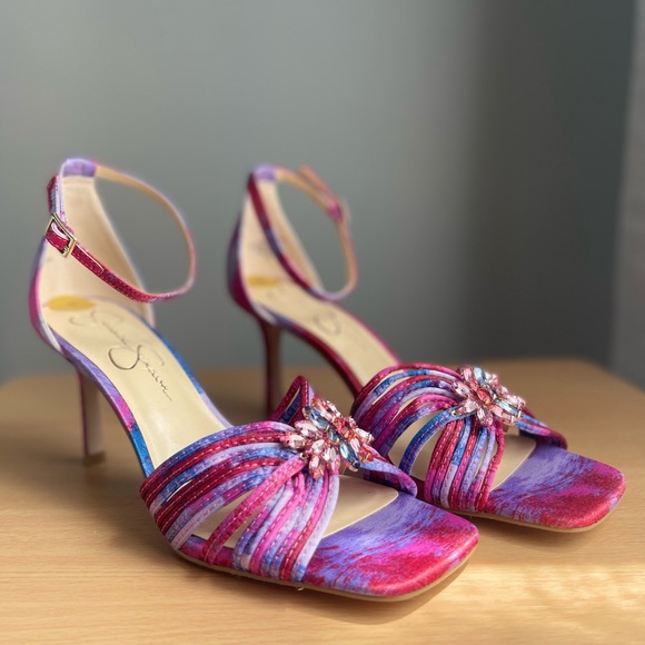 Jessica Simpson Pink and Blue Women's Heels - Picture 4 of 15